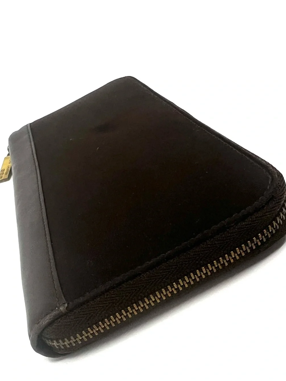 Ralph Lauren Brown Zip Around Accordion Wallet